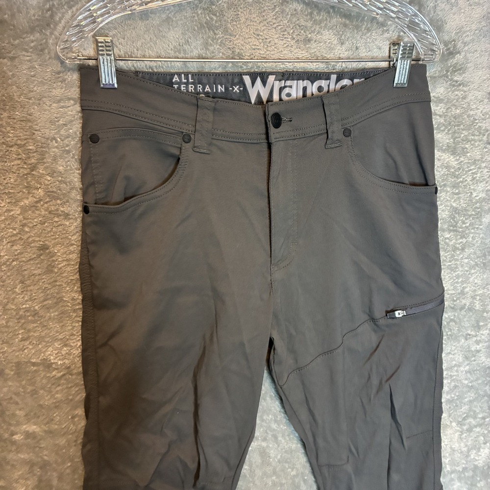 Wrangler ATG Mens Side Zip Synthetic Utility Hiking Pants 30x30 Straight Utility